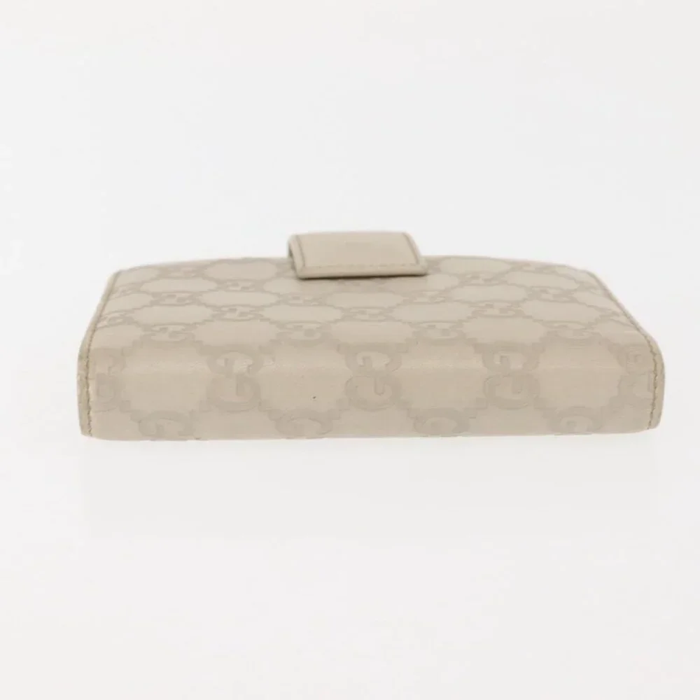 GUCCI GG Canvas Guccissima Day Planner Cover Leather White
